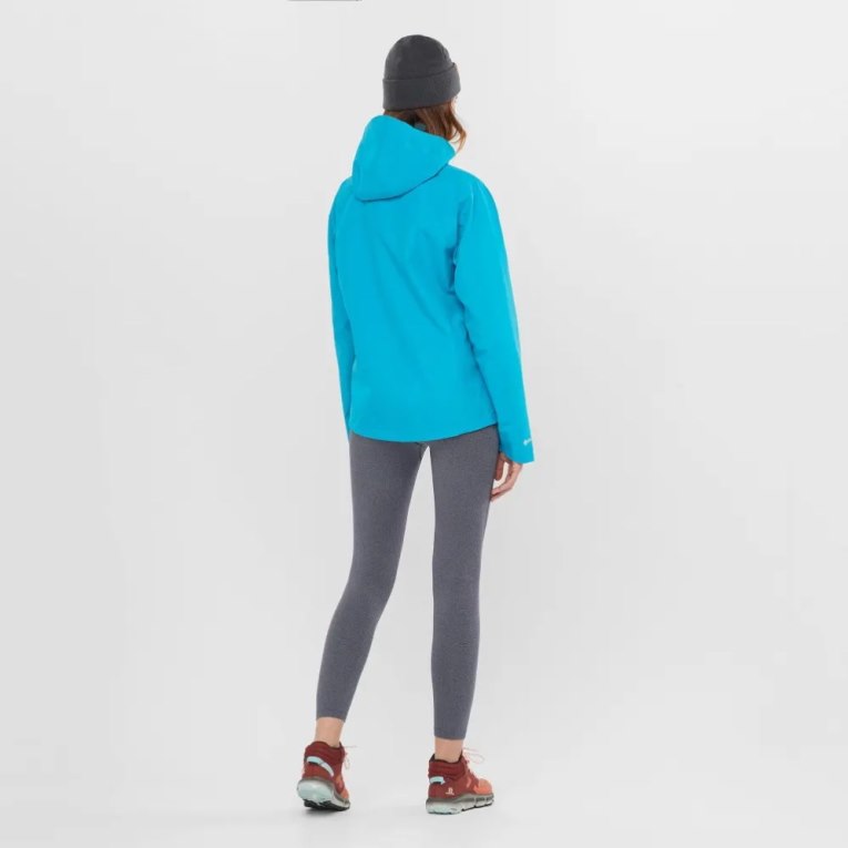 Salomon Outline GTX 2.5L Women's Shell Jackets Turquoise | CA 65Y89